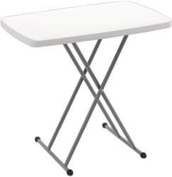 Brius Masa pliabila hdpe metal inaltime reglabila 36-71 cm camping, 76x50 cm, compacta, alb (ZUM-9613)