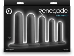 NS Novelties Kit dilatator Renegade 5 butt plug cu ventuza silicon