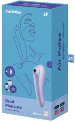 Satisfyer Vibrostimulator clitoridian smart cu pulsatii Satisfyer Dual Pleasure mov Vibrator