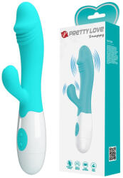 LyBaile Vibrator punct G si clitoris Pretty Love Snappy verde aqua 19 cm Vibrator