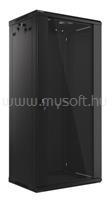 Lanberg wall-mounted rack 19inch demounted flat pack 27U/600x450mm black (WF01-6427-10B) (WF01-6427-10B)