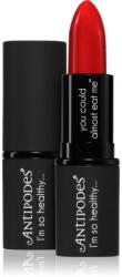 Antipodes Moisture-Boost Natural Lipstick tápláló rúzs árnyalat Forest Berry Red 4 g