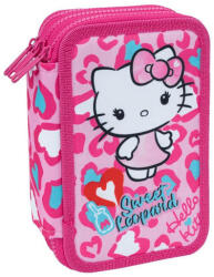 COOLPACK - Jumper 3 felszerelt 3 emeletes tolltartó - Hello Kitty - Sweet Leopard (F067035) (F067035)