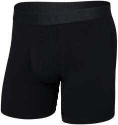 Saxx Droptemp Cooling Cotton Boxer Brief Fly boxeralsó M / fekete/fehér