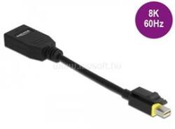 Delock Mini DisplayPort 1.4 DisplayPort adapter retesszel záró funkcióval 8K 60 Hz (DL65978) (DL65978)