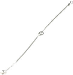 Újvilág Kollekció Ezüst szív karlánc 20 cm - 07118-196