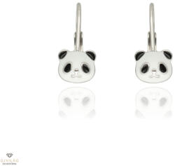 Újvilág Kollekció Ezüst panda gyerek fülbevaló - 02203-51