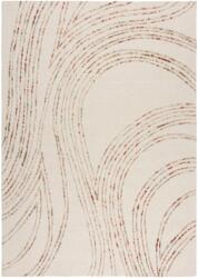 Flair Rugs Abstract Swirl téglalap alakú szőnyeg, 160x230 cm, 100% gyapjú, kézzel szőtt, szálmagasság 11 mm, Bézs