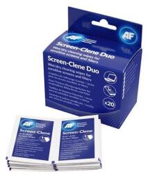 AF International Șervețele de curățare a monitoarelor „Screen-Clene duo, umede/uscate, 20 de perechi
