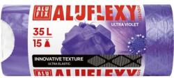 Alufix Saci de gunoi, retractabili, LDPE, parfumați, 35 l, 15 buc, 53x53 cm, 20 , ALUFIX "Aluflexy", violet, 15 buc