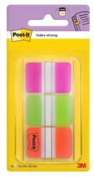 3M Semne de carte, plastic, ranforsate, 3x22 coli, 25x38 mm, 3M POSTIT, mix, 66 coli