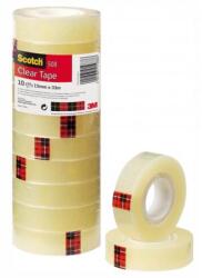 3M Bandă adezivă, 15 mm x 33 m, 3M SCOTCH, transparentă, 10 buc