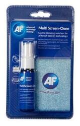 AF International Lichid de curățare, pentru ecrane tactile, lavetă din microfibră, 25 ml, AF „Multi Screen-Clene