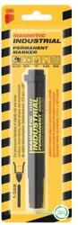 ICO Marker permanent, industrial, 1-3 mm, vârf conic, cu magnet, ICO "Magnetic industrial permanent 11 XXL", negru