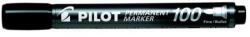 Pilot Marker permanent, 1 mm, conic, PILOT "Marker permanent 100", negru