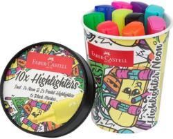 Faber-Castell Evidențiator, 1-5 mm, FABER-CASTELL "Textliner 46", 10 culori diferite, 10 buc