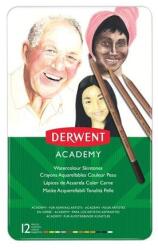 Derwent Creioane acuarelă, set, DERWENT "Academy", 12 culori diferite, 12 buc