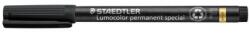 STAEDTLER Marker permanent, 0, 6 mm, STAEDTLER "Lumocolor Special", negru