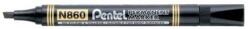 Pentel Marker permanent, 0, 6-4, 5 mm, vârf teșit, PENTEL "N860", negru