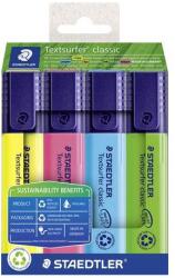 STAEDTLER Evidențiator, set, 1-5 mm, STAEDTLER "Textsurfer® classic 364 R" 4 culori diferite, 4 buc