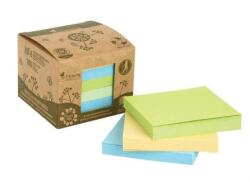 Victoria Office Bilete autoadezive, 75x75 mm, 6x100 coli, hârtie reciclată, BIROU VICTORIA, mix, 600 coli