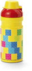 LEGO® Sticlă, 390 ml, LEGO „Brick, galben-roșu, cu model