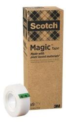 3M Bandă adezivă, 19 mm x 33 m, ecologică, 3M "Scotch® Magic", transparentă, 9 buc