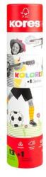 Kores Creioane colorate, set, triunghiulare, 1 creion grafit, 1 ascuțitoare, KORES "KOLORES Twist & Turn", 12 culori diferite, 12 buc