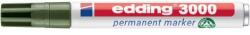 edding Marker permanent, 1, 5-3 mm, vârf conic, EDDING "3000", verde măsliniu