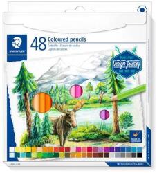 STAEDTLER Creioane colorate, set, hexagonale, STAEDTLER "146C", 48 de culori diferite, 48 buc