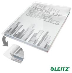 Leitz Copertă Euro, A4, 180 microni, suprafață transparentă, 20 mm, cu clapă, LEITZ "Jumbo", 5 bucăți