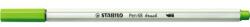 STABILO Marker cu fibră, STABILO "Pen 68 brush", verde deschis