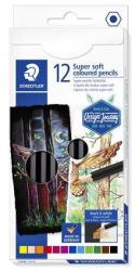 STAEDTLER Creioane colorate, set, hexagonale, STAEDTLER "149 C", 12 culori diferite, 12 buc