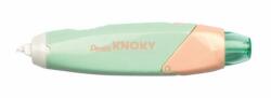 Pentel Rolă corectoare, 5 mm x 6 m, reîncărcabilă, PENTEL "Knoky", verde deschis-piersică