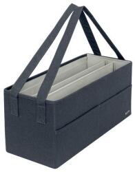 Leitz Geantă portabilă, 3 compartimente, LEITZ „Fabric Hot Desking, gri catifelat