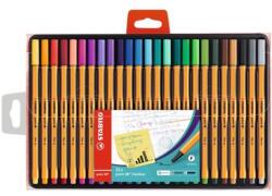 STABILO Liner, set, 0, 4 mm, STABILO "Point 88", 25 de culori diferite, 25 buc
