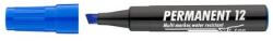 ICO Marker permanent, 1-4 mm, vârf teșit, ICO "Permanent 12", albastru