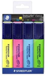 STAEDTLER Evidențiator, set, 1-5 mm, STAEDTLER "Textsurfer Classic", 4 culori diferite, 4 buc
