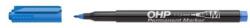 ICO Marker permanent, OHP, 1-1, 5 mm, M, ICO, albastru