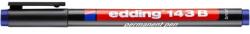 edding Marker permanent, OHP, 1 mm, EDDING "143 B", albastru