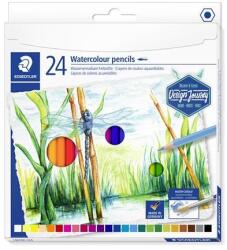 STAEDTLER Creioane acuarelă, set, hexagonale, STAEDTLER® "146 10C", 24 de culori diferite, 24 buc