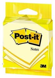 3M POSTIT Blocnotes autoadeziv, 76x76 mm, 100 de coli 3M POSTIT, galben, 100 de coli