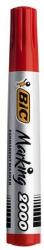 BIC Marker permanent, 4, 95 mm, vârf conic, BIC "ECO 2000", roșu