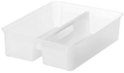 SMARTSTORE Modul de organizare, detașabil, pentru cutii Classic 15, 2 compartimente, cu mânere, SMARTSTORE, transparent