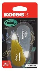 Kores Rolă corectoare, 5 mm x 5 m, KORES "Mini", argintiu/auriu, 2 buc