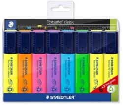 STAEDTLER Evidențiator, set, 1-5 mm, STAEDTLER "Textsurfer Classic 364", 6+2 culori diferite, 8 buc