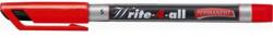 STABILO Marker permanent, 0, 4 mm, vârf conic, STABILO "Write-4-all", roșu
