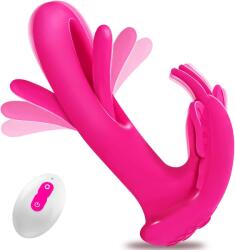 SESSO Vibrator Wearable Butterfly Flapping Magenta Vibrator