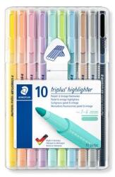 STAEDTLER Evidențiator, set, 1-4 mm, STAEDTLER "362 C", 10 culori diferite, 10 buc