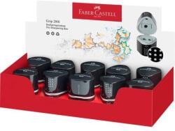 Faber-Castell Răzătoare, de afișare, cu trei găuri, cu magazie, FABER-CASTELL "Grip 2001 Trio", neagră, 10 buc